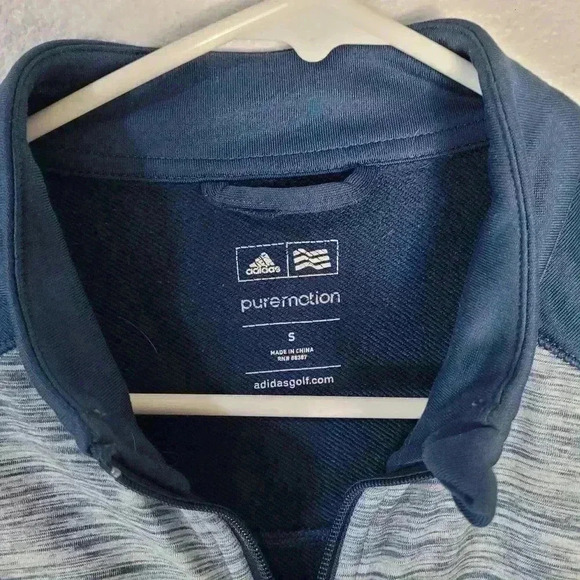 Adidas Golf Puremotion Full Zip Blue Jacket Sz Sm - Picture 5 of 7